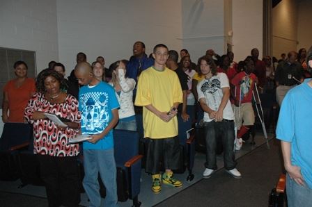 Audience during an assembly
